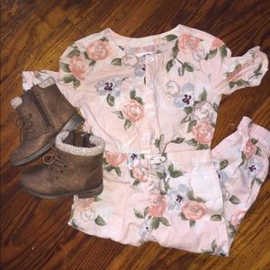 3T romper and size 6 boots!